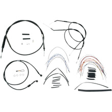 Burly Brand Complete Black Vinyl Cable/Brake Line Kit For 16" Ape Hanger Handlebars B30-1005_357296
