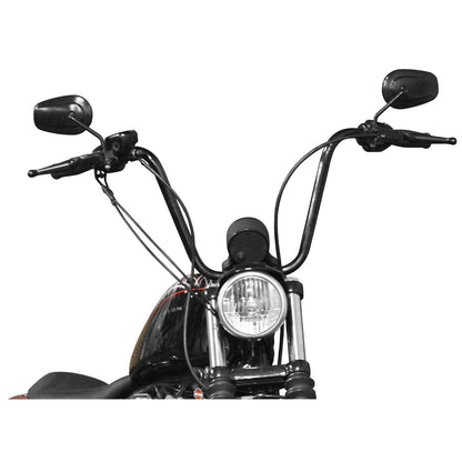 Burly Brand Complete Black Vinyl Handlebar Cable/Brake Line Kit For 13" B30-1032_123491