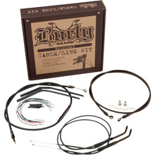 Burly Brand Complete Black Vinyl Cable/Brake Line Kit for 14" Ape Hanger Handlebars B30-1043_357320