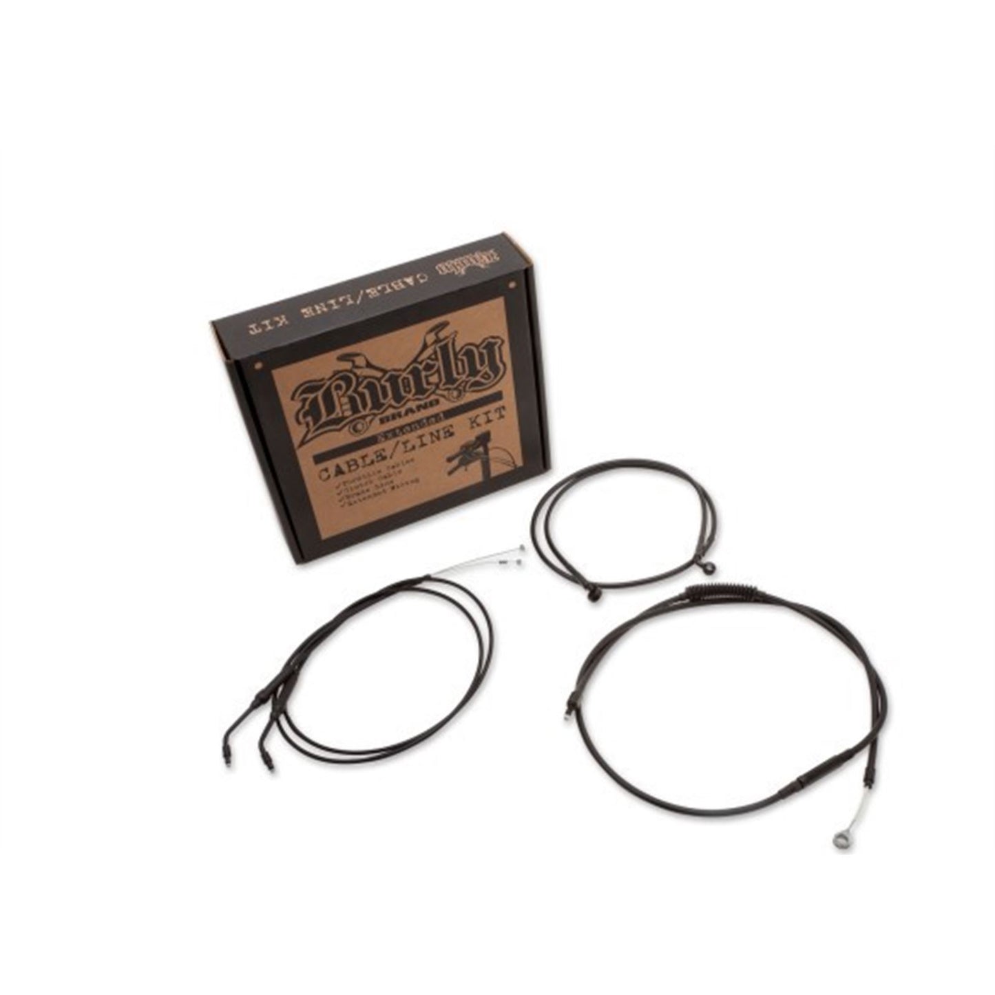 Burly Brand Cable Kit 8" Ape Sportster - Black B30-1138_1485867