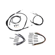 Burly Brand Black Vinyl Jail Bar Cable Kit For 14" Handlebars B30-1148_945121