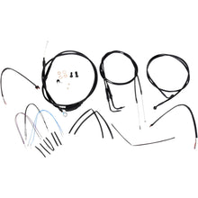 Burly Brand Complete Black Vinyl Handlebar Cable/Brake Line Kit For 18" B30-1074_357371