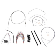 Burly Brand Complete Stainless Braided Handlebar Cable/Brake Line Kit For 16" B30-1095_357359