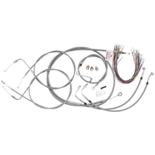Burly Brand Complete Stainless Braided Handlebar Cable/Brake Line Kit For 14" B30-1085_123498