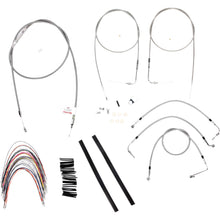 Burly Brand Complete Stainless Braided Handlebar Cable/Brake Line Kit For 16" B30-1086_357353