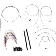 Burly Brand Complete Stainless Braided Handlebar Cable/Brake Line Kit For 16" B30-1080_357347