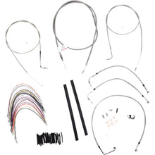 Burly Brand Complete Stainless Braided Handlebar Cable/Brake Line Kit For 16" B30-1077_357344