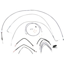 Burly Brand Complete Stainless Braided Handlebar Cable/Brake Line Kit For 16" B30-1063_357339