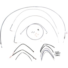 Burly Brand Stainless Braided Cable/Brake Line Kit For 18" Ape Hanger Handlebars B30-1065_357341