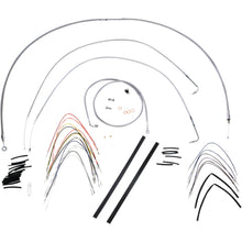 Burly Brand Complete Stainless Braided Handlebar Cable/Brake Line Kit For 14" B30-1050_357327