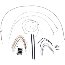 Burly Brand Complete Stainless Braided Handlebar Cable/Brake Line Kit For 16" B30-1056_357333