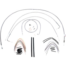 Burly Brand Complete Stainless Braided Handlebar Cable/Brake Line Kit For 16 B30-1055_357332