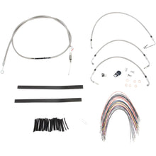 Burly Brand Complete Stainless Braided Handlebar Cable/Brake Line Kit For 13" B30-1103_357375
