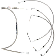 Burly Brand Complete Stainless Braided Handlebar Cable/Brake Line Kit For 13" B30-1103_357376