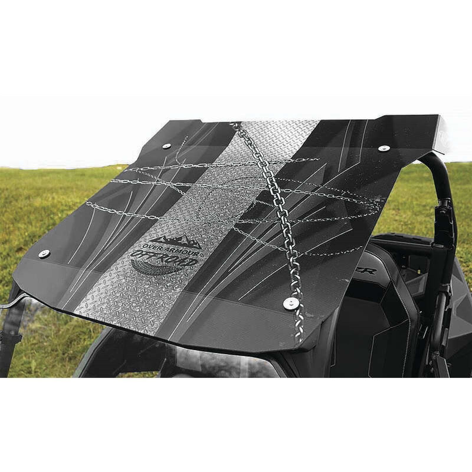 Over Armour Offroad Polycarb Printed Roof - Black for Polaris RZR Turbo XP and others [MPN: PO-14RZRPRINT-BC]_123817