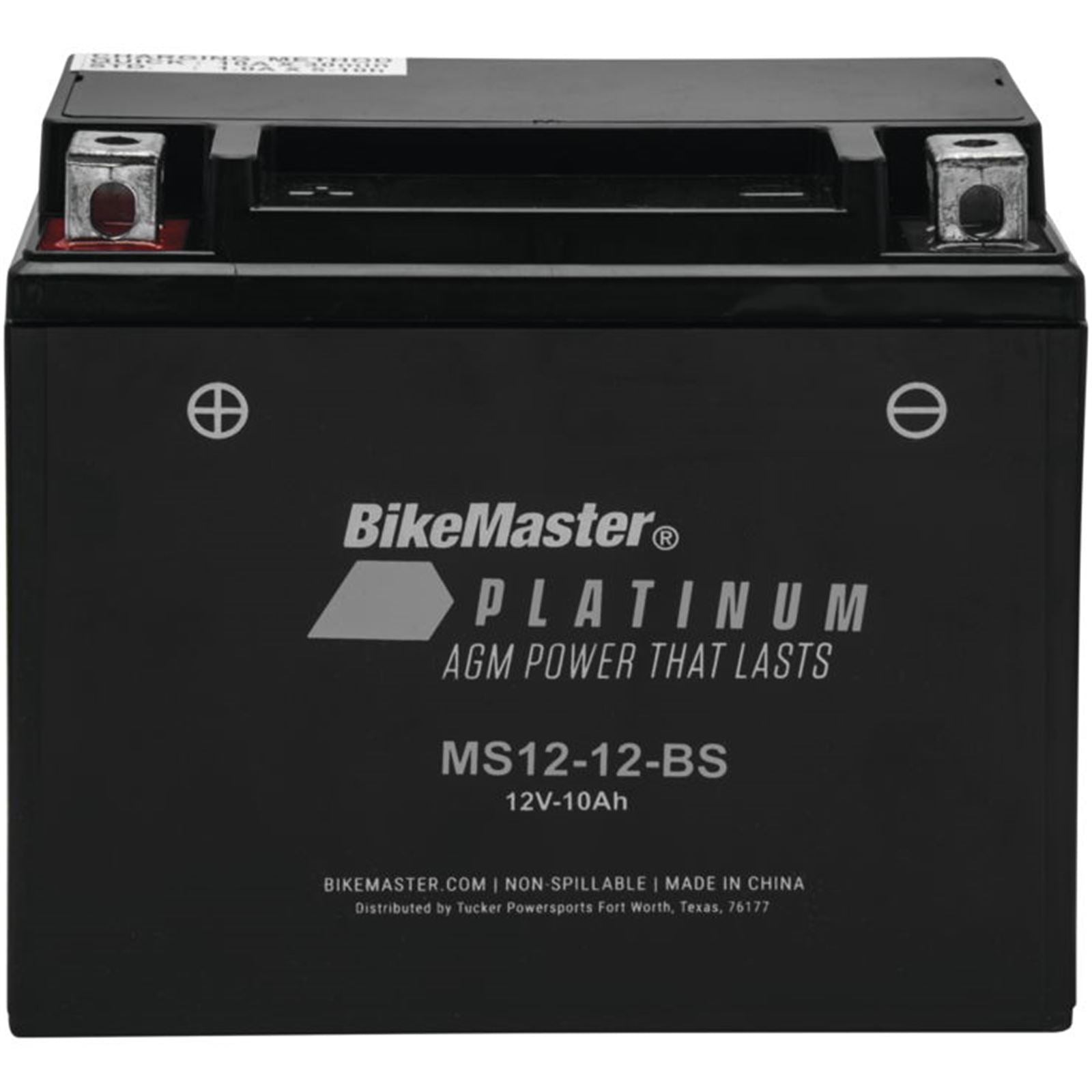 BikeMaster AGM Battery MS12-12-BS MS12-12-BS_935463