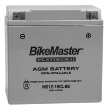 BikeMaster AGM Battery MS12-19CL-BS MS12-19CL-BS_123986