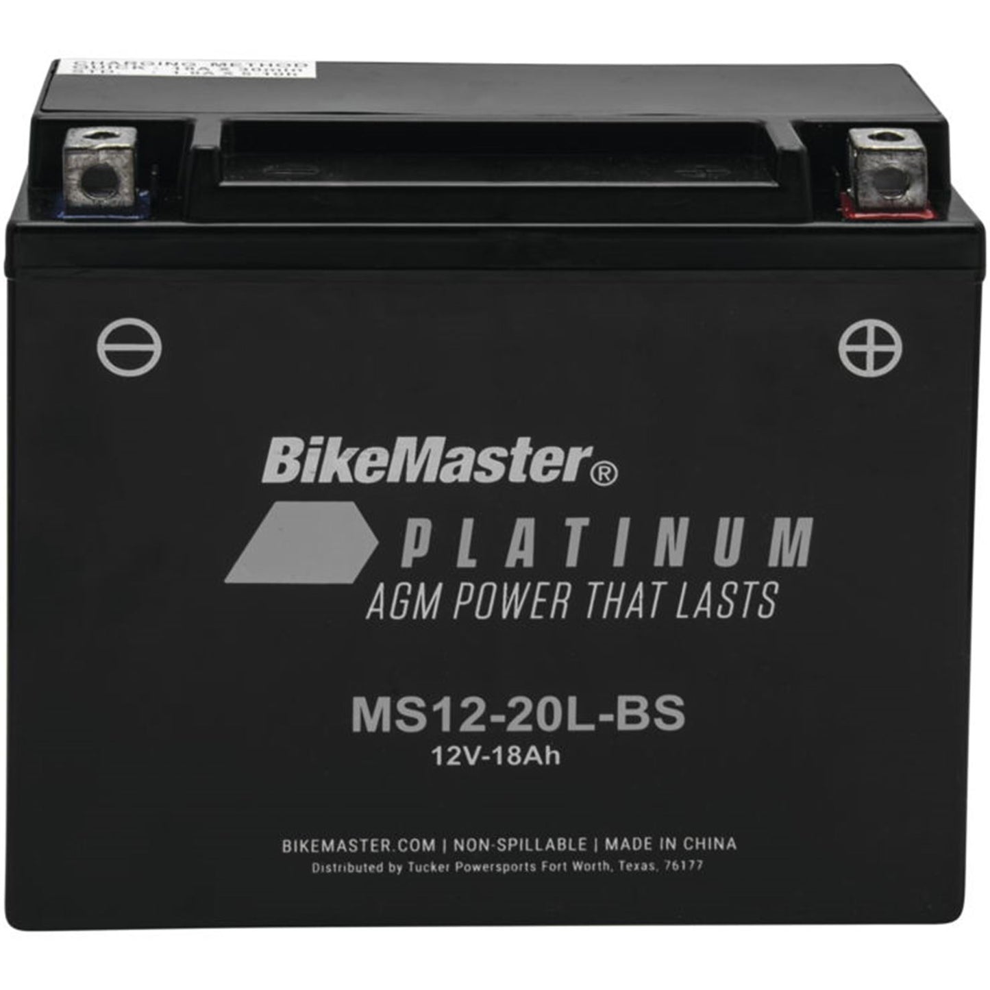 BikeMaster AGM Battery MS12-20L-BS MS12-20L-BS_935454