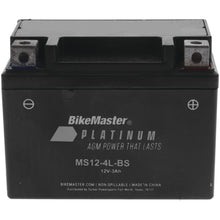 BikeMaster AGM Battery MS12-4L-BS MS12-4L-BS_935456