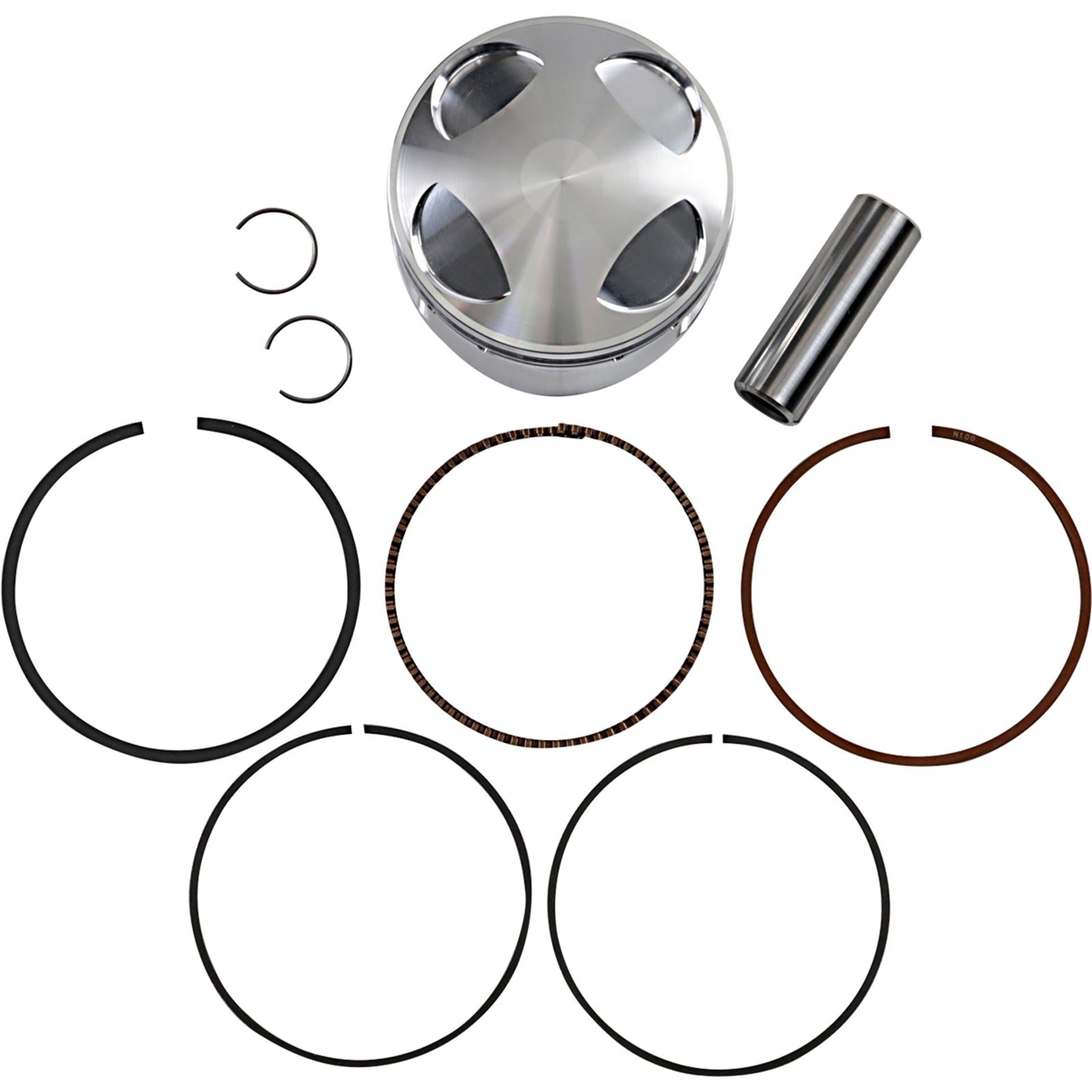J.E. Pistons Piston Kit +1, 86 mm, 10.6:1 132699_1041136