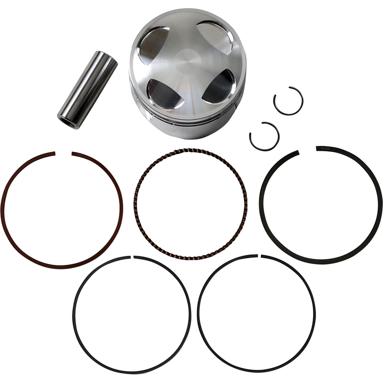 J.E. Pistons Piston Kit +3, 88 mm, 11:1 177240_1041139