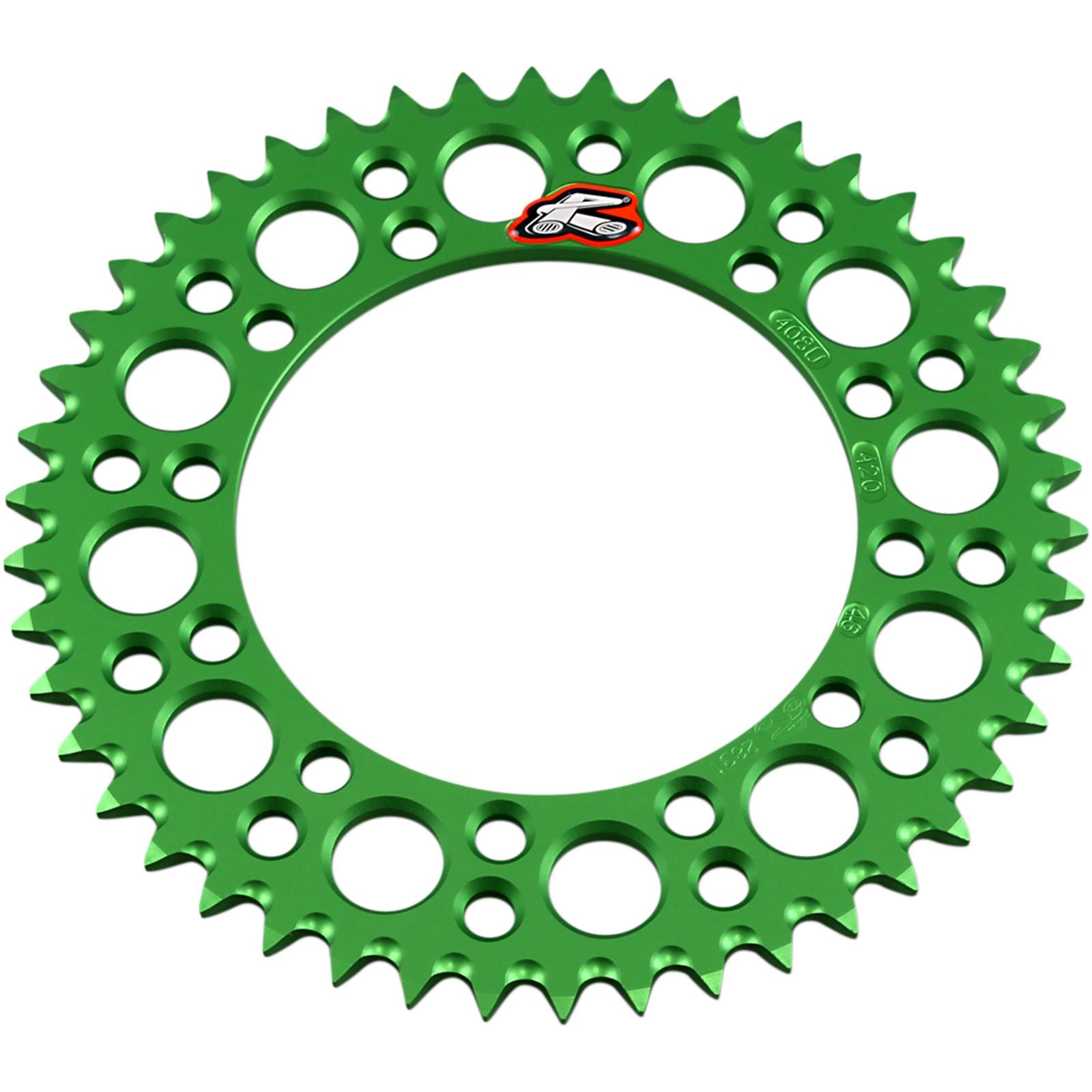 Renthal Sprocket for Kawasaki - Green - 46-Tooth 408U-420-46GEGN_464420