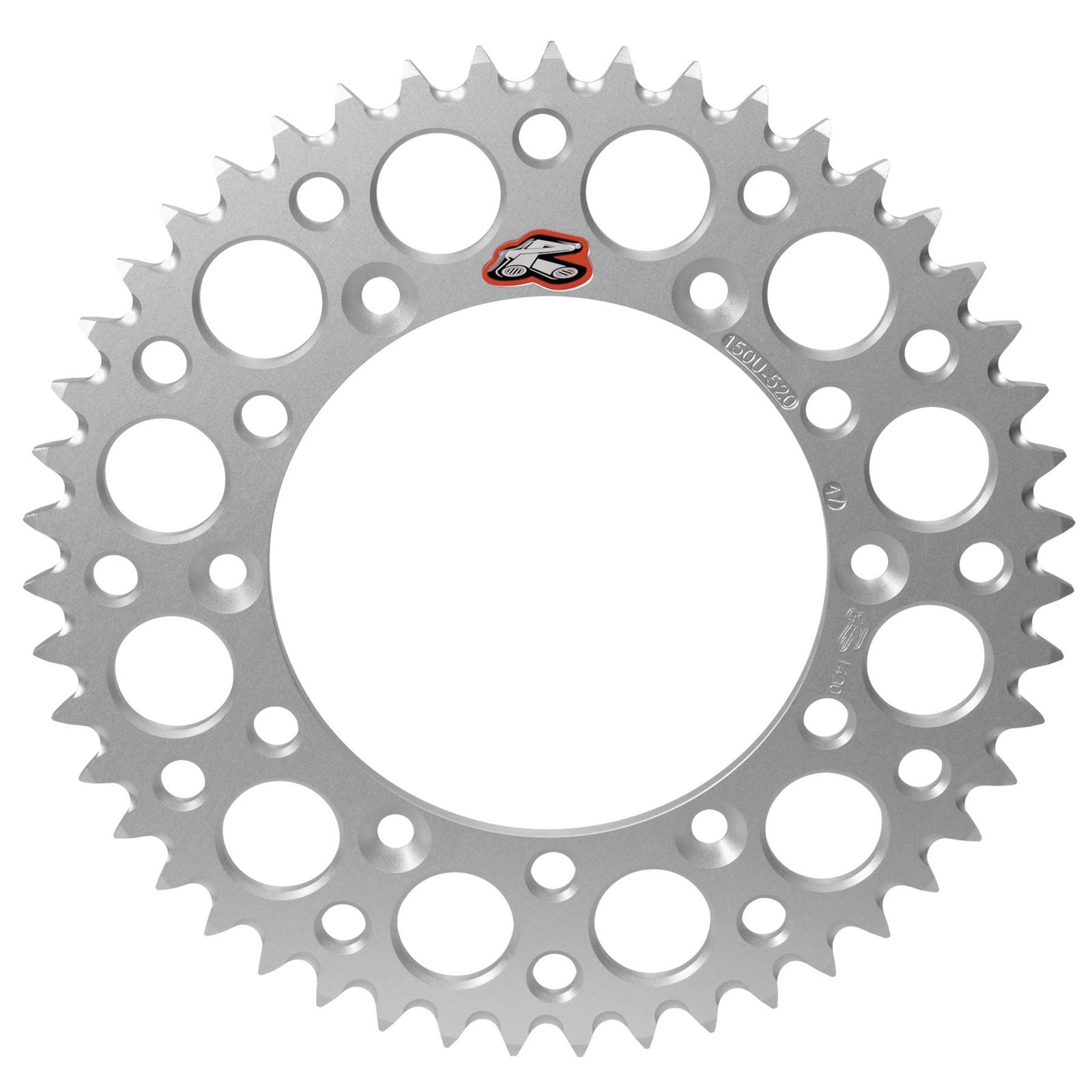 Renthal Rear Chainwheel Sprocket Silver, 44-Tooth, Ultralight 154U-520-44GRSI_516201