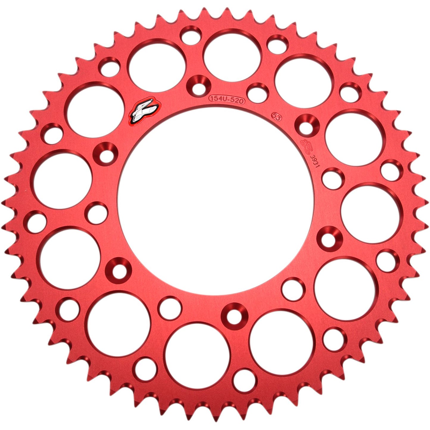 Renthal Sprocket for Honda - Red - 53-Tooth 154U-520-53GRRD_464345