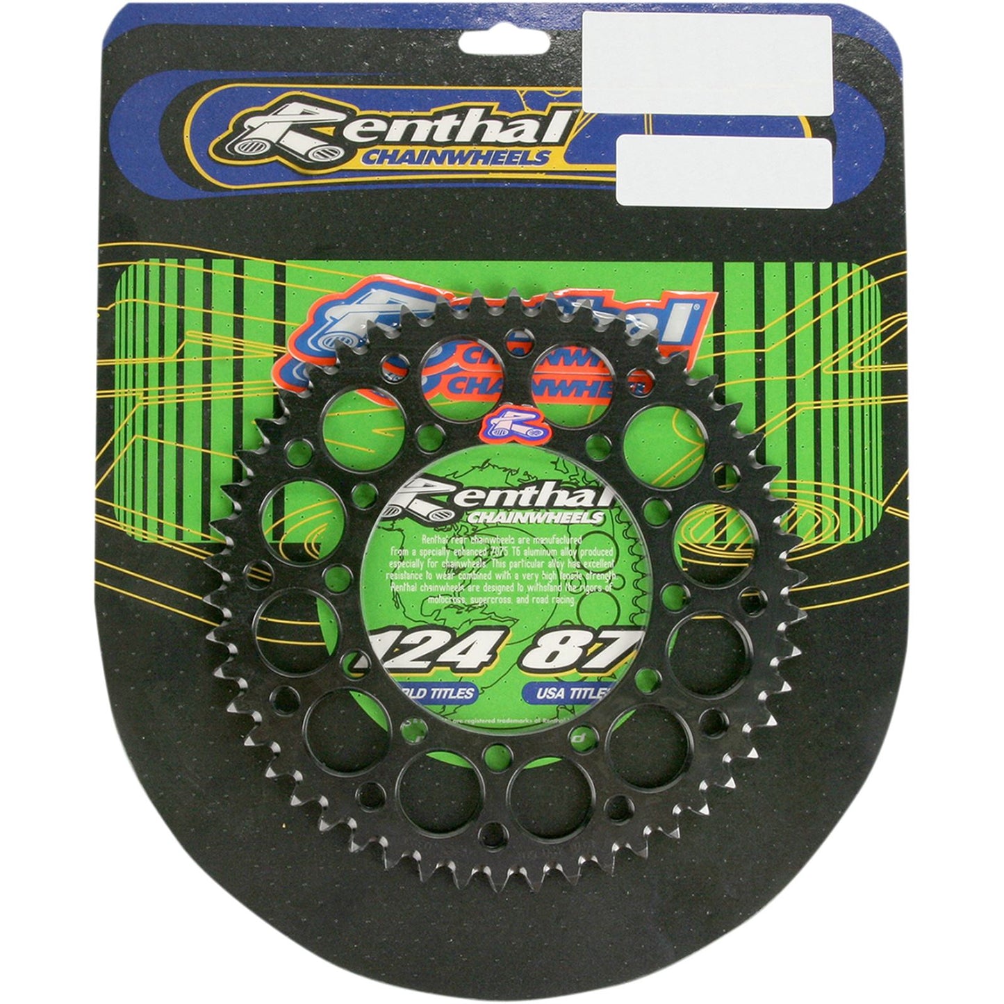 Renthal Sprocket for Kawasaki - Black - 51-Tooth 191U-420-51GEBK_464364