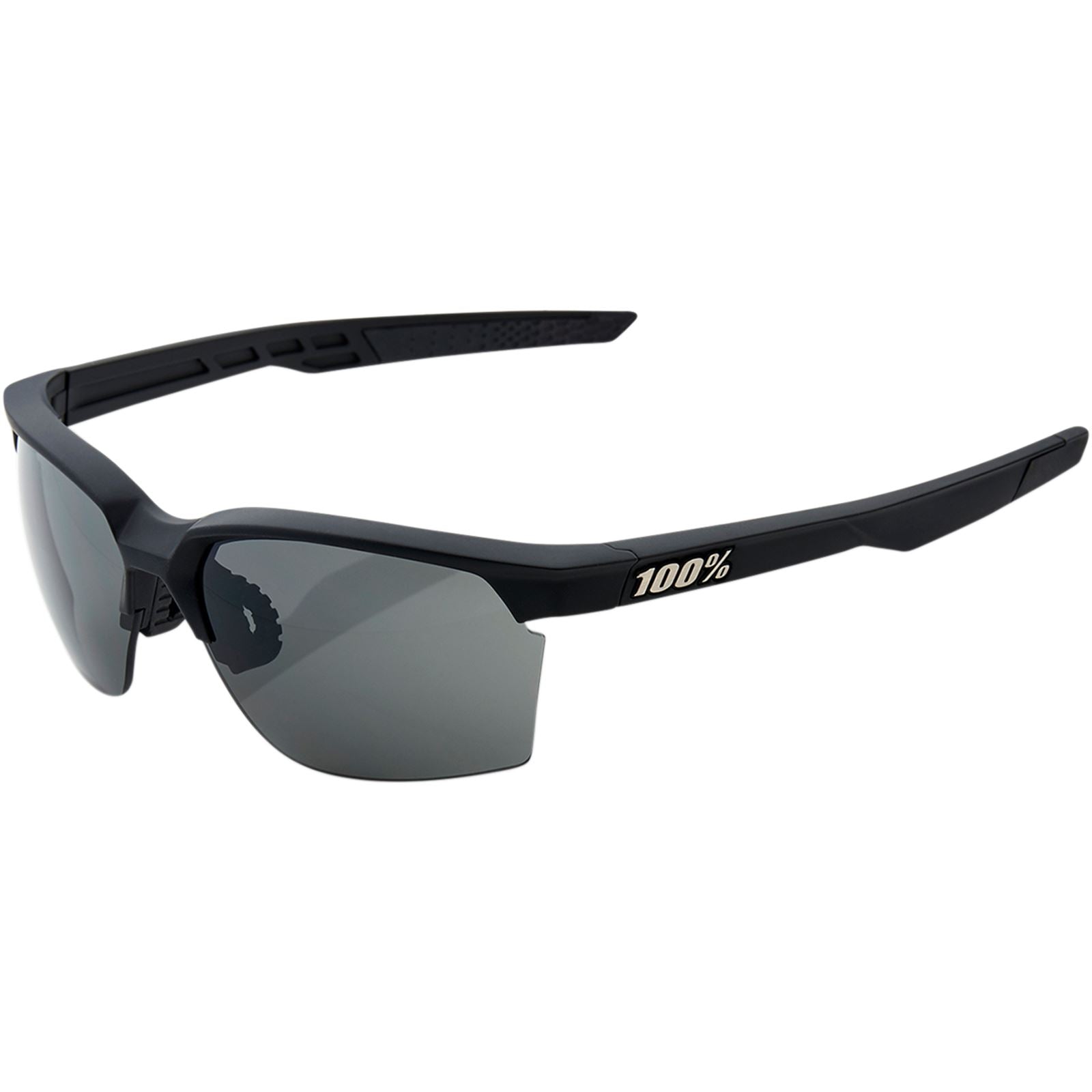100% Sportcoupe Sunglasses - Black - Smoke 61020-100-57_317376