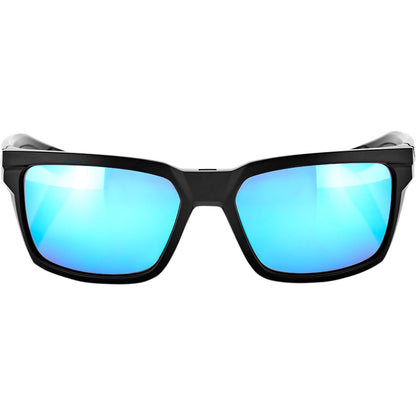 100% Daze Sunglasses - Matte Black - Blue Mirror 61030-019-75_317424