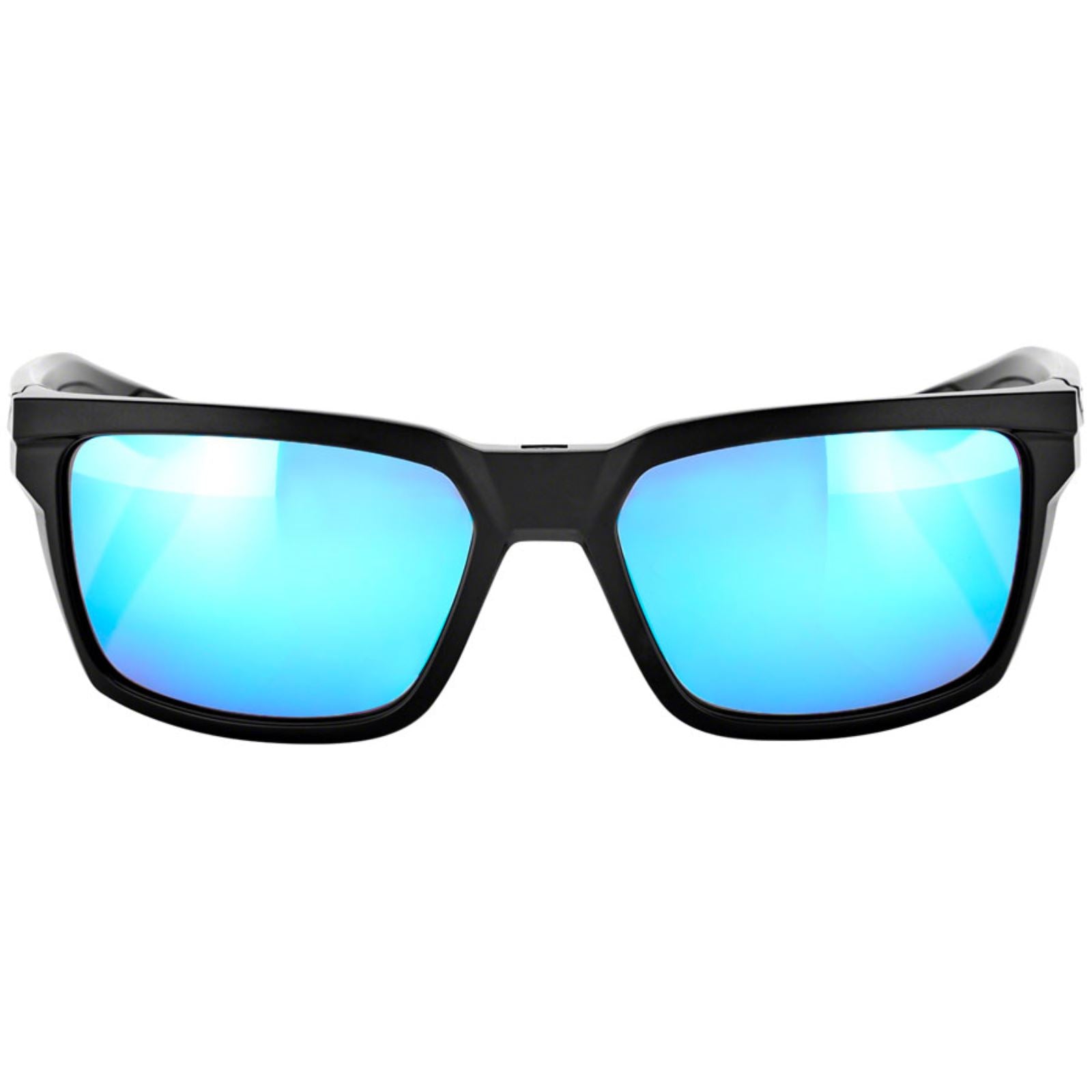 100% Daze Sunglasses - Matte Black - Blue Mirror 61030-019-75_1240802