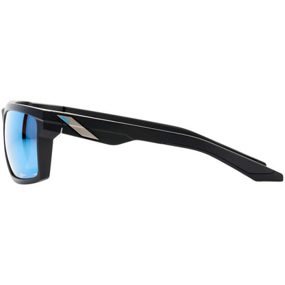 100% Daze Sunglasses - Matte Black - Blue Mirror 61030-019-75_1240730