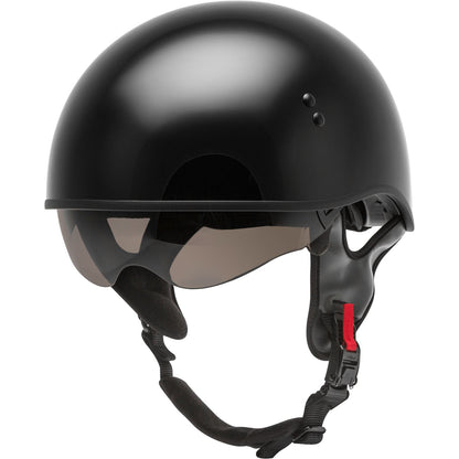 GMax HH-65 Half-Helmet Naked - Black - Small H1650024_606392