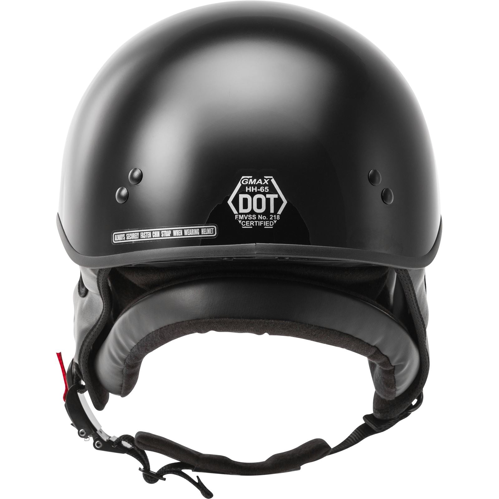 GMax HH-65 Half-Helmet Naked - Black - Small H1650024_606395