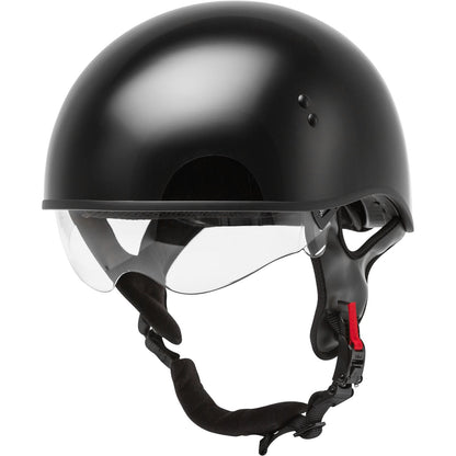 GMax HH-65 Half-Helmet Naked - Black - Small H1650024_606396