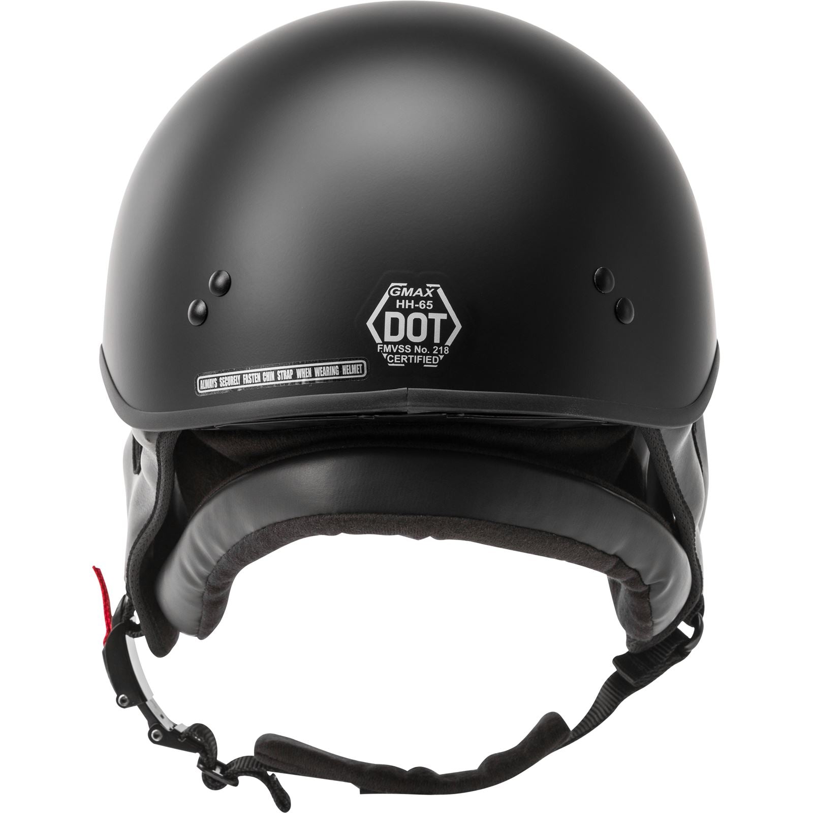 GMax HH-65 Half-Helmet Naked - Matte Black - Large H1650076_606419