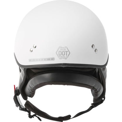 GMax HH-65 Half-Helmet Naked - Matte White - X-Small H1650203_606479