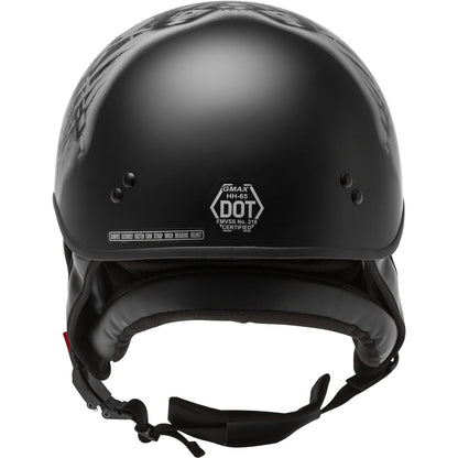 GMax HH-65 Half-Helmet Tormentor Naked - Matte Black/Silver - Small H1658074_606503