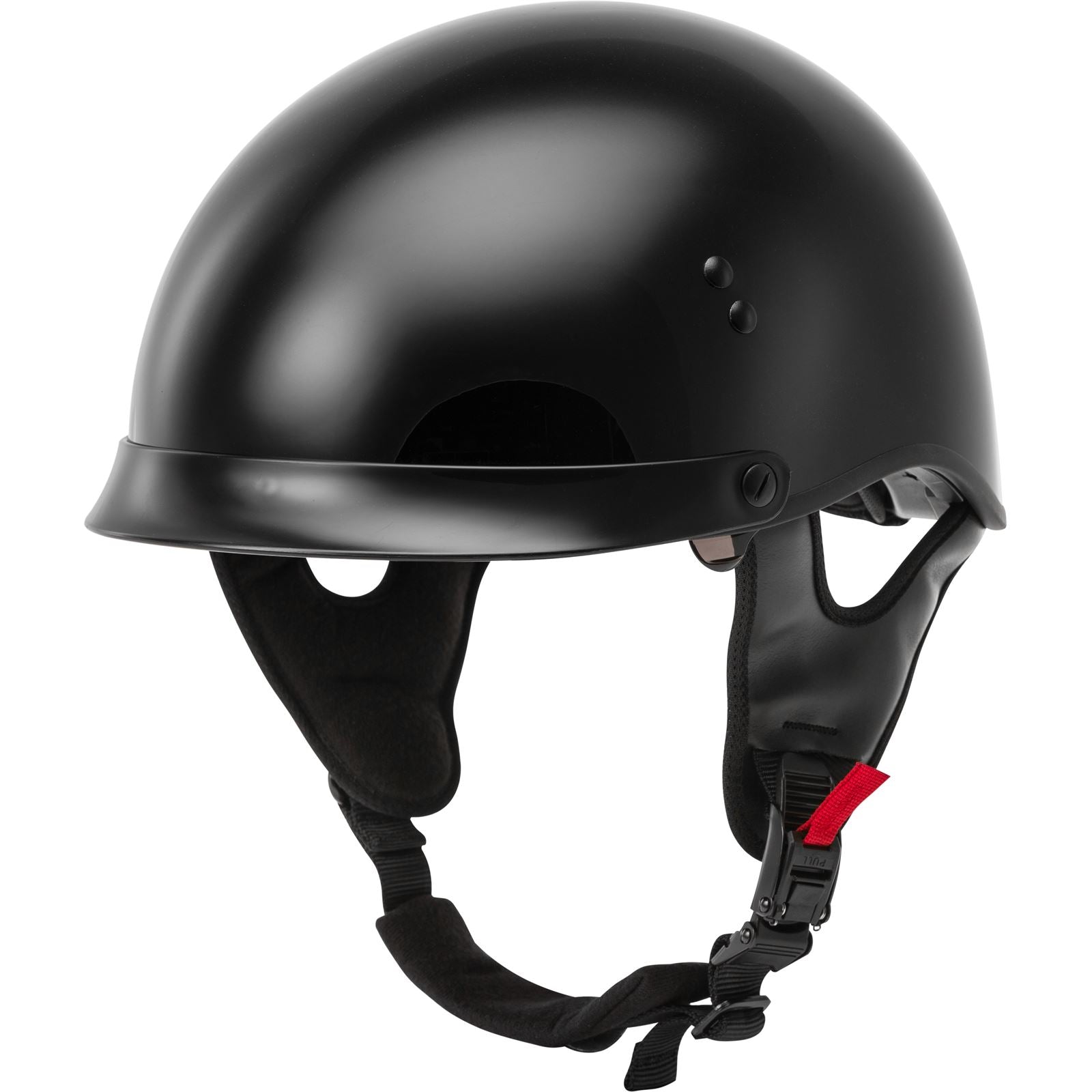 GMax HH-65 Half-Helmet Full Dressed - Black - Large H9650026_606759