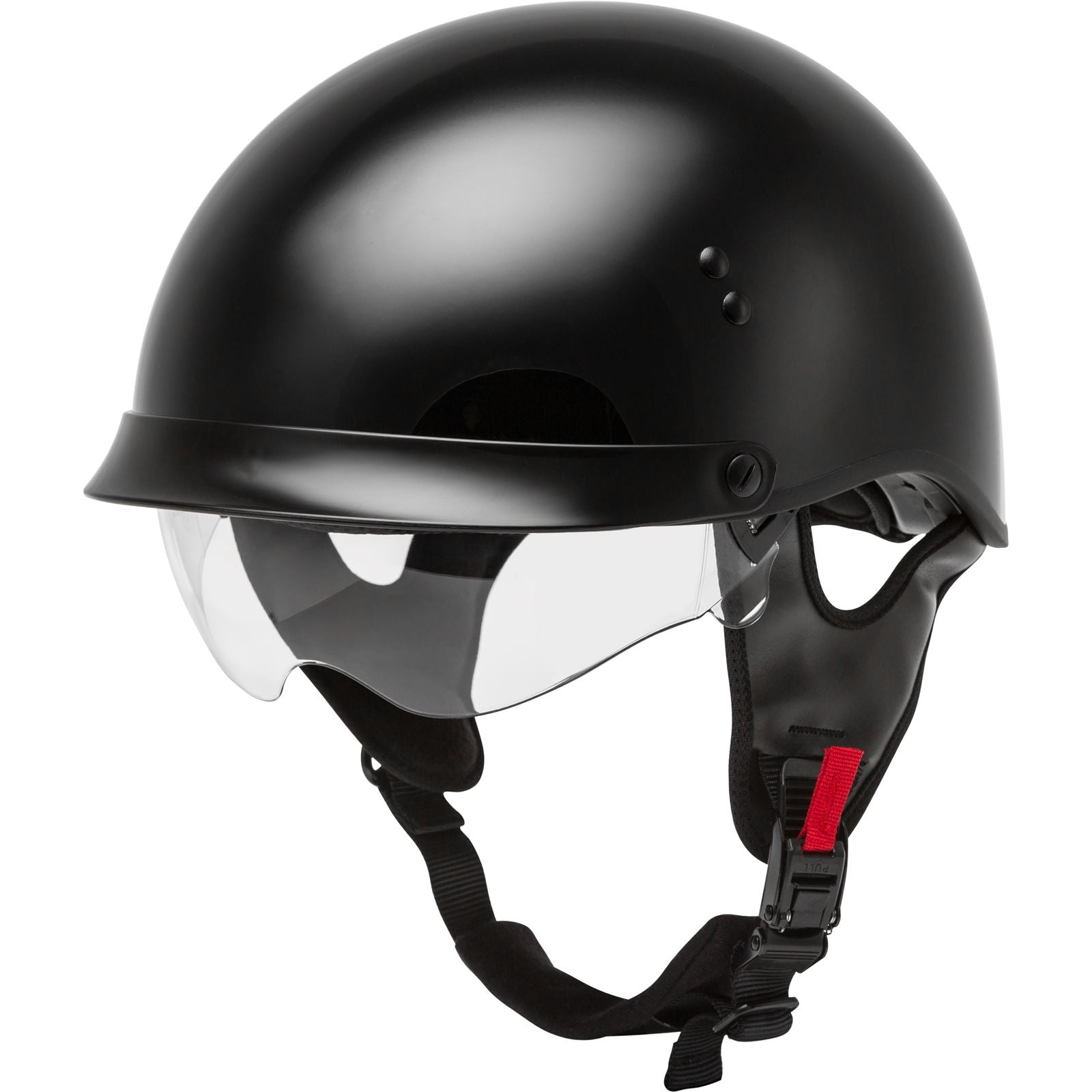 GMax HH-65 Half-Helmet Full Dressed - Black - Medium H9650025_606768