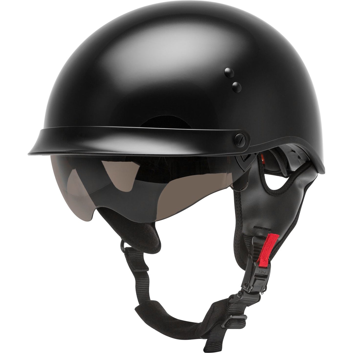 GMax HH-65 Half-Helmet Full Dressed - Black - Small H9650024_606770