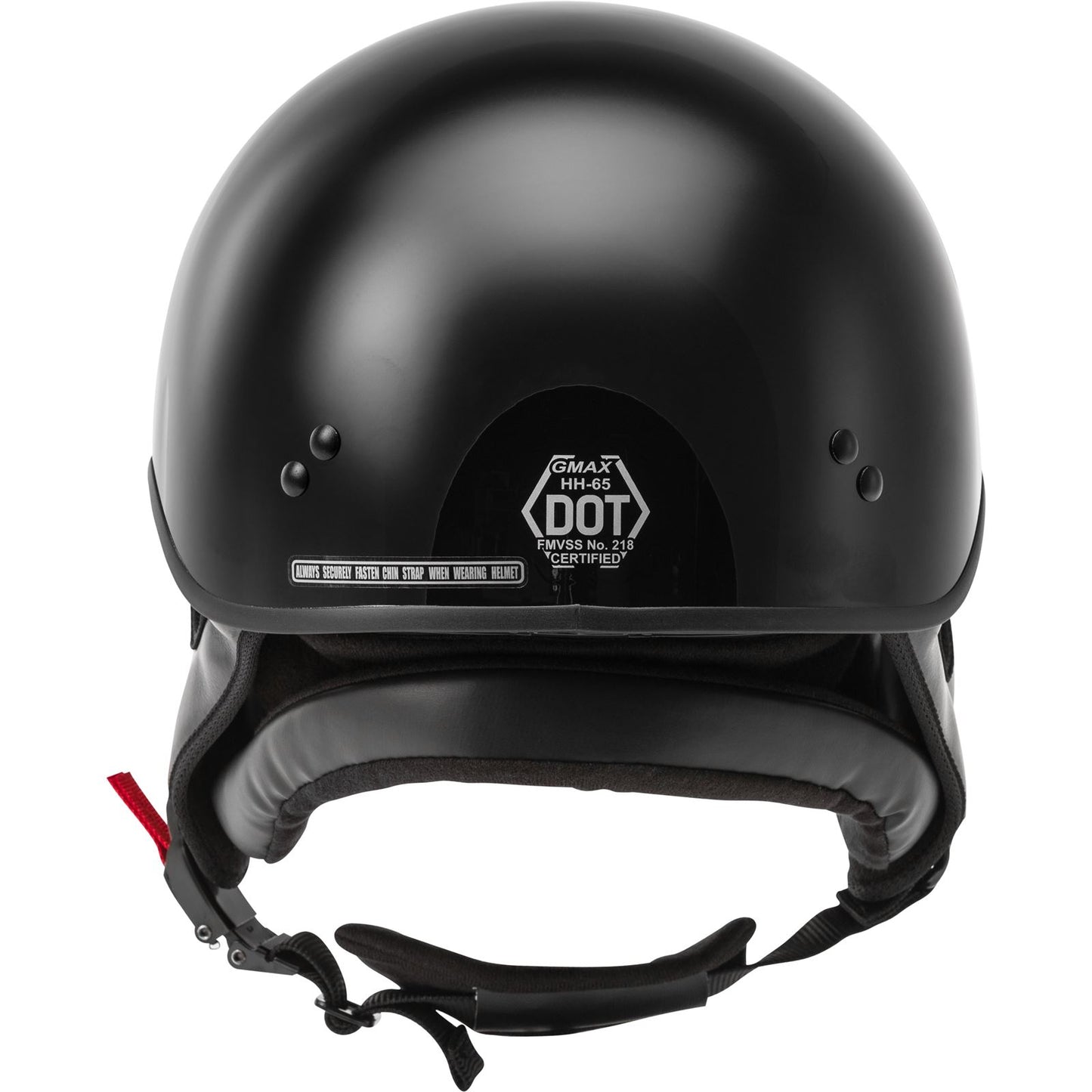 GMax HH-65 Half-Helmet Full Dressed - Black - Small H9650024_606773