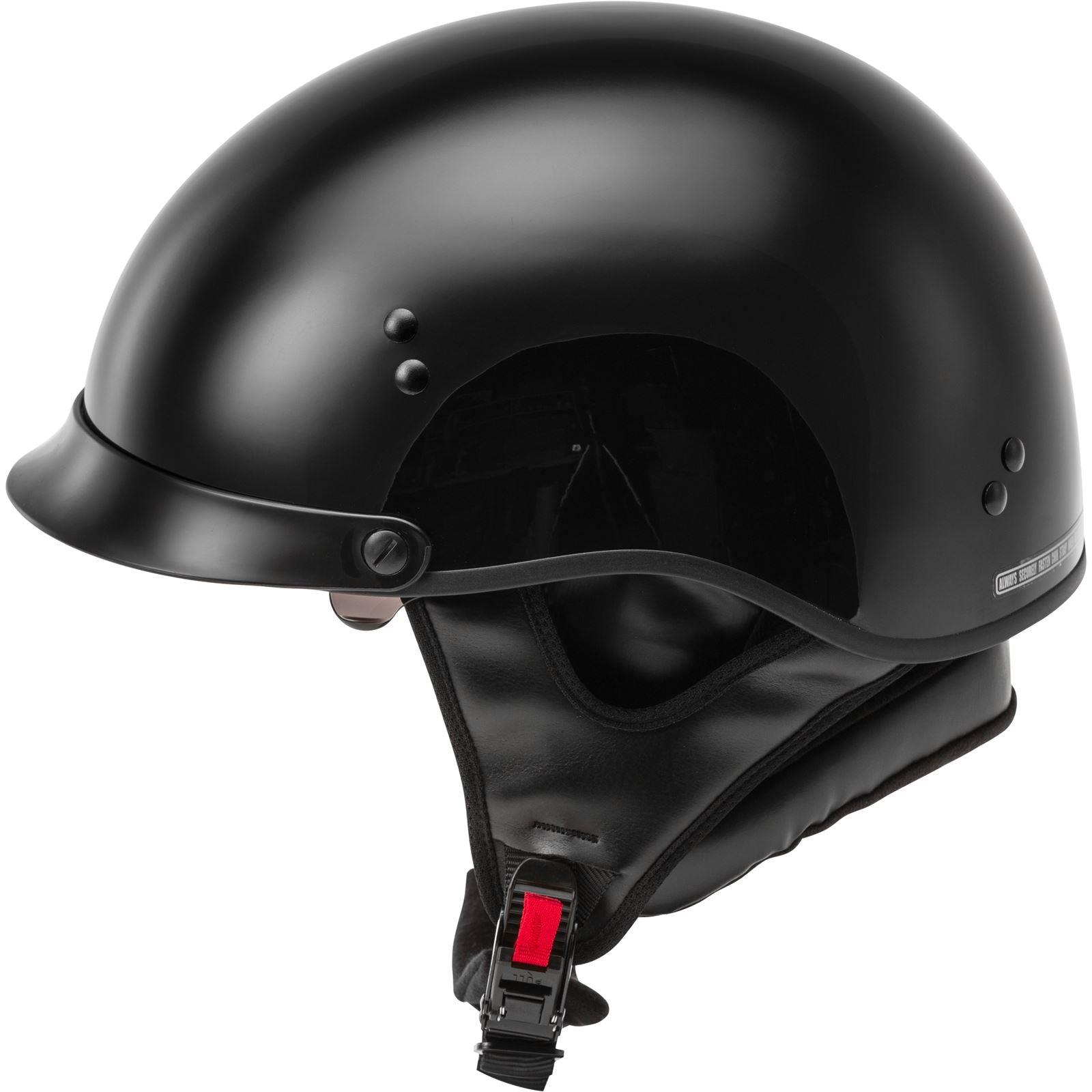 GMax HH-65 Half-Helmet - Full Dressed - Black - X-Large H9650027_606778