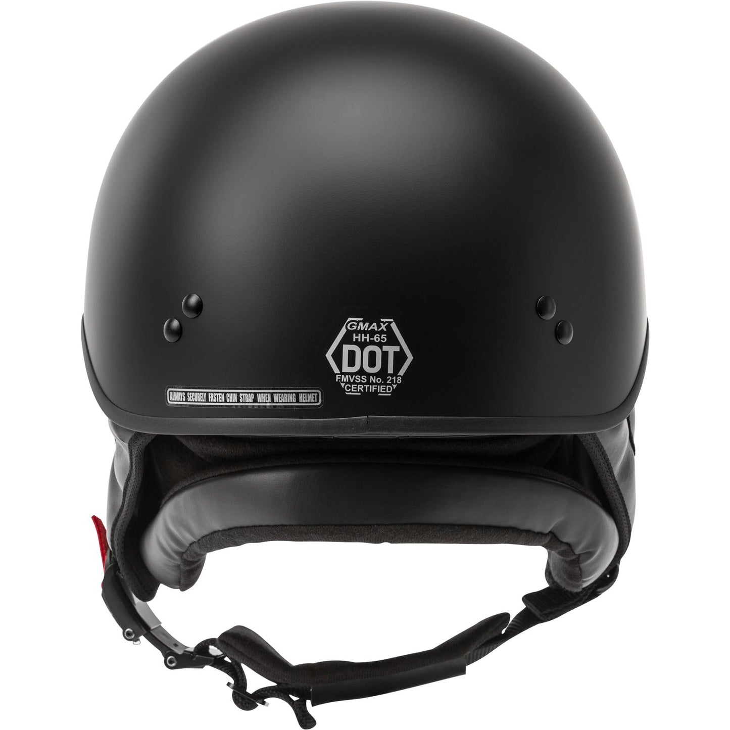 GMax HH-65 Half-Helmet Full Dressed - Matte Black - Medium H9650075_606803