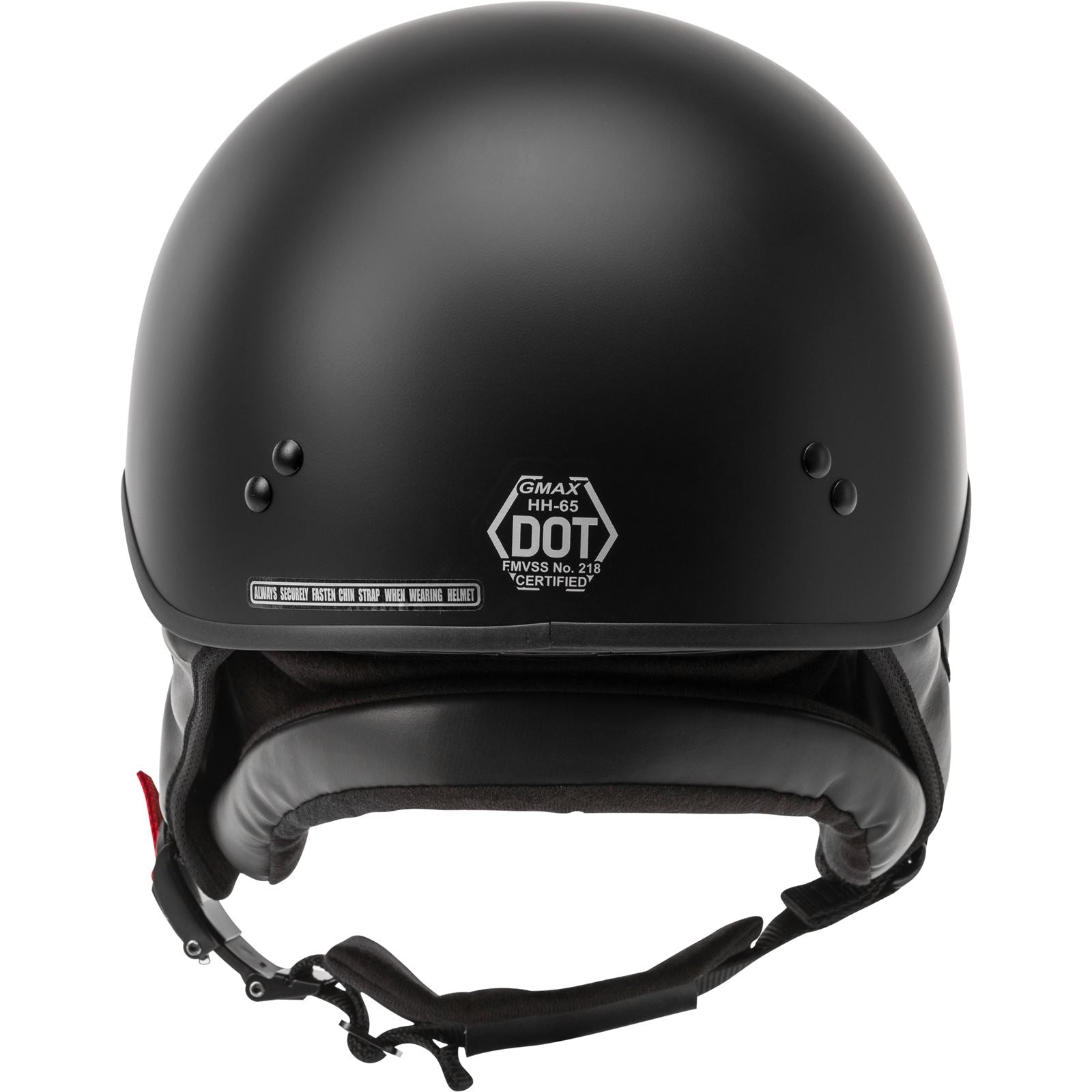 GMax HH-65 Half-Helmet Full Dressed - Matte Black - X-Small H9650073_606821
