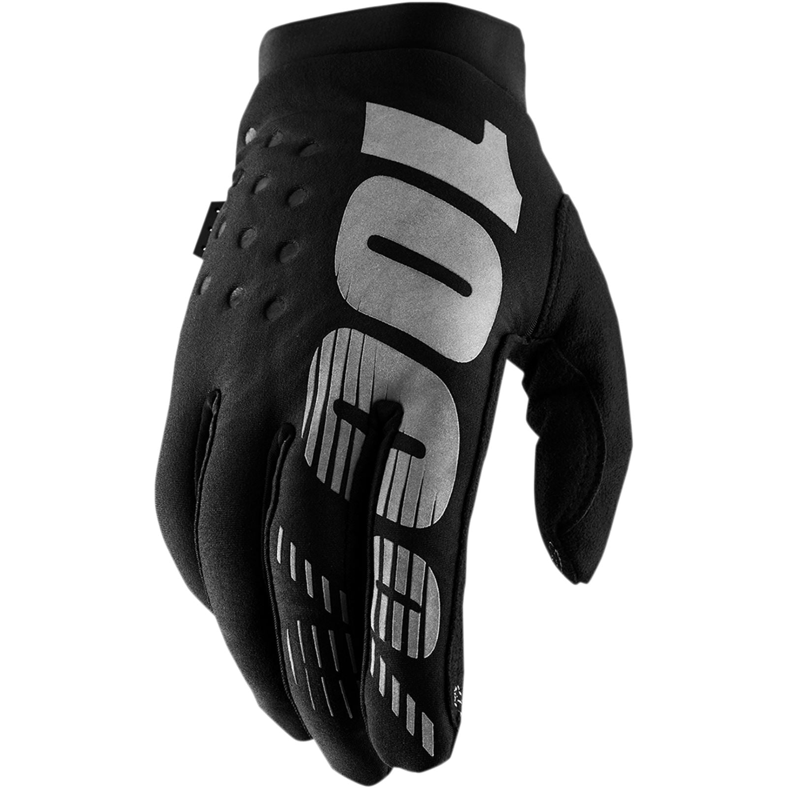 100% Youth Brisker Gloves - Black/Grey -  X-Large  10016-057-07_318456