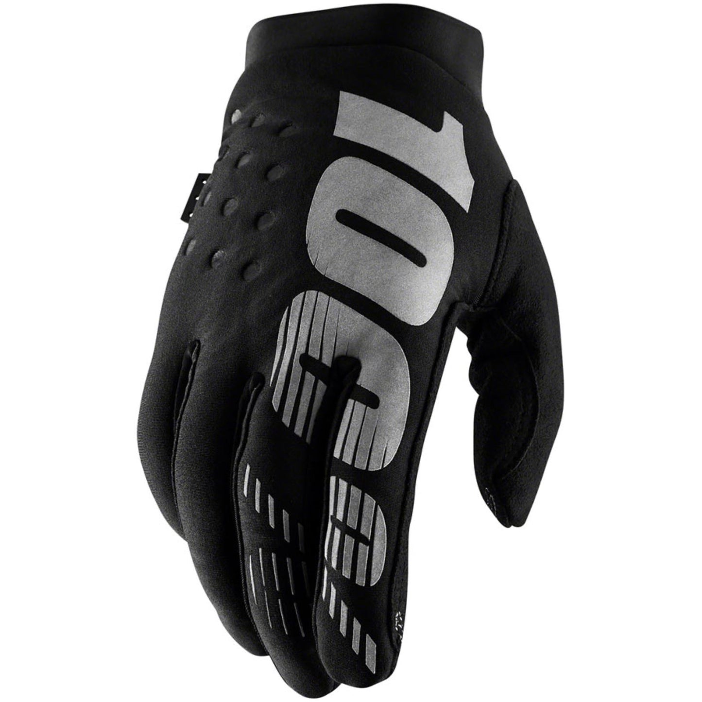 100% Youth Brisker Gloves - Black/Grey -  X-Large  10016-057-07_1246940