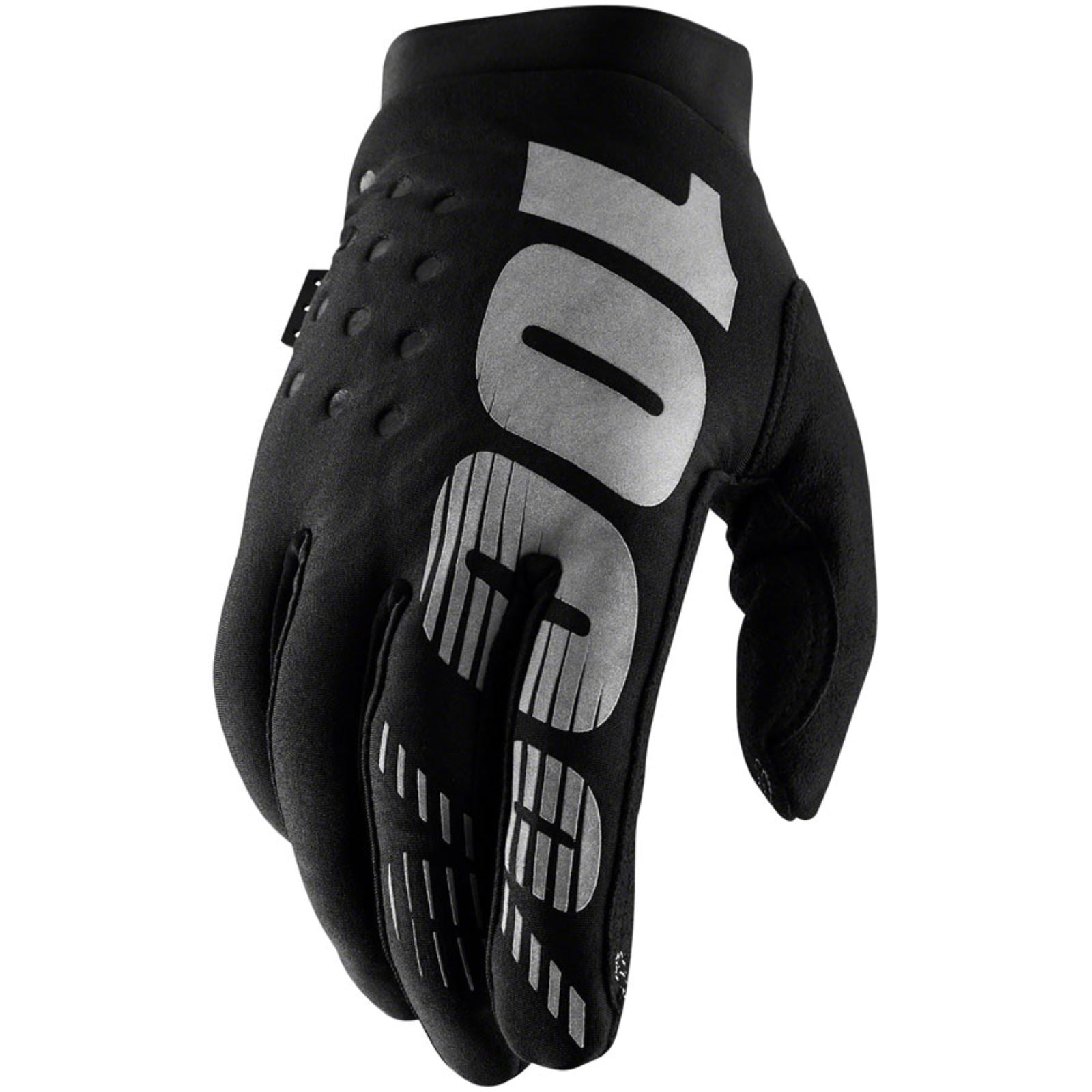 100% Youth Brisker Gloves - Black/Grey -  X-Large  10016-057-07_1246940