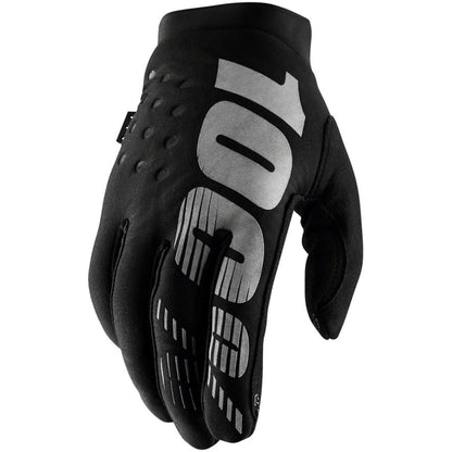 100% Youth Brisker Gloves - Black/Grey -  X-Large  10016-057-07_1246940